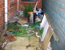 Garden clearance in action in Kettering